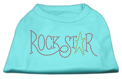 RockStar Rhinestone Shirts Aqua XXXL(20)