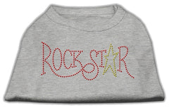 RockStar Rhinestone Shirts Grey XXXL(20)