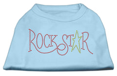 RockStar Rhinestone Shirts Baby Blue XXXL(20)