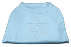 Star of David Rhinestone Shirt   Baby Blue XXXL(20)