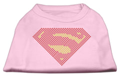 Super! Rhinestone Shirts Light Pink XXXL(20)