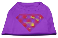 Super! Rhinestone Shirts Purple XXXL(20)