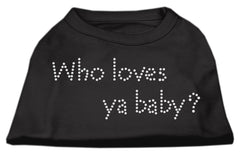 Who Loves Ya Baby? Rhinestone Shirts Aqua