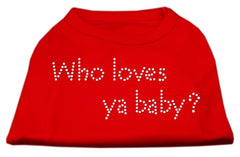 Who Loves Ya Baby? Rhinestone Shirts Aqua