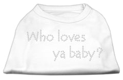 Who Loves Ya Baby? Rhinestone Shirts Aqua