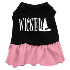 Wicked Screen Print Dress Black with Pink XXXL (20)