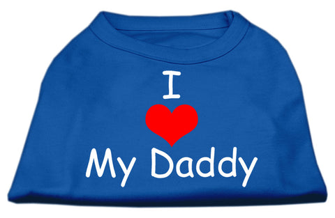 I Love My Daddy Screen Print Shirts Blue XXXL (20)