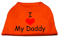 I Love My Daddy Screen Print Shirts Orange XXXL (20)