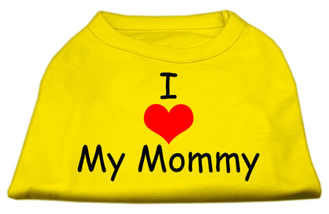I Love My Mommy Screen Print Shirts Yellow XXXL (20)