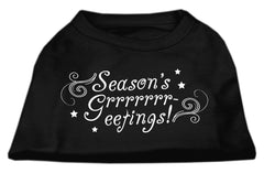 Seasons Greetings Screen Print Shirt Black XXXL