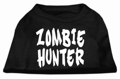Zombie Hunter Screen Print Shirt Black XXXL