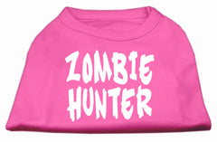 Zombie Hunter Screen Print Shirt Bright Pink XXXL
