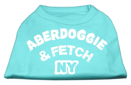 Aberdoggie NY Screenprint Shirts Aqua XXXL