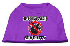 Backyard Security Screen Print Shirts Purple XXXL(20)