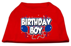 Birthday Boy Screen Print Shirts Red XXXL