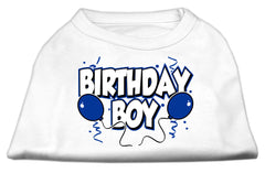 Birthday Boy Screen Print Shirts White XXXL