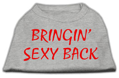 Bringin' Sexy Back Screen Print Shirts Grey XXXL