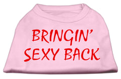 Bringin' Sexy Back Screen Print Shirts Pink XXXL