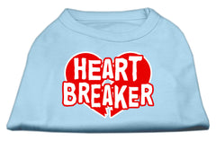 Heart Breaker Screen Print Shirt Baby Blue XXXL