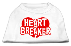 Heart Breaker Screen Print Shirt White XXXL
