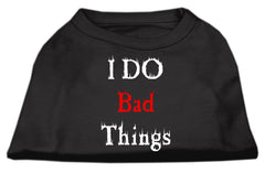 I Do Bad Things Screen Print Shirts Black XXXL(20)