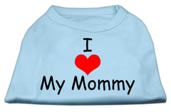 I Love My Mommy Screen Print Shirts Baby Blue XXXL
