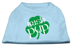 Irish Pup Screen Print Shirt Baby Blue XXXL