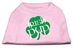 Irish Pup Screen Print Shirt Light Pink  XXXL