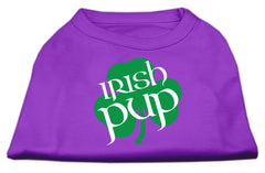 Irish Pup Screen Print Shirt Purple XXXL