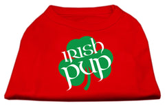 Irish Pup Screen Print Shirt Red XXXL